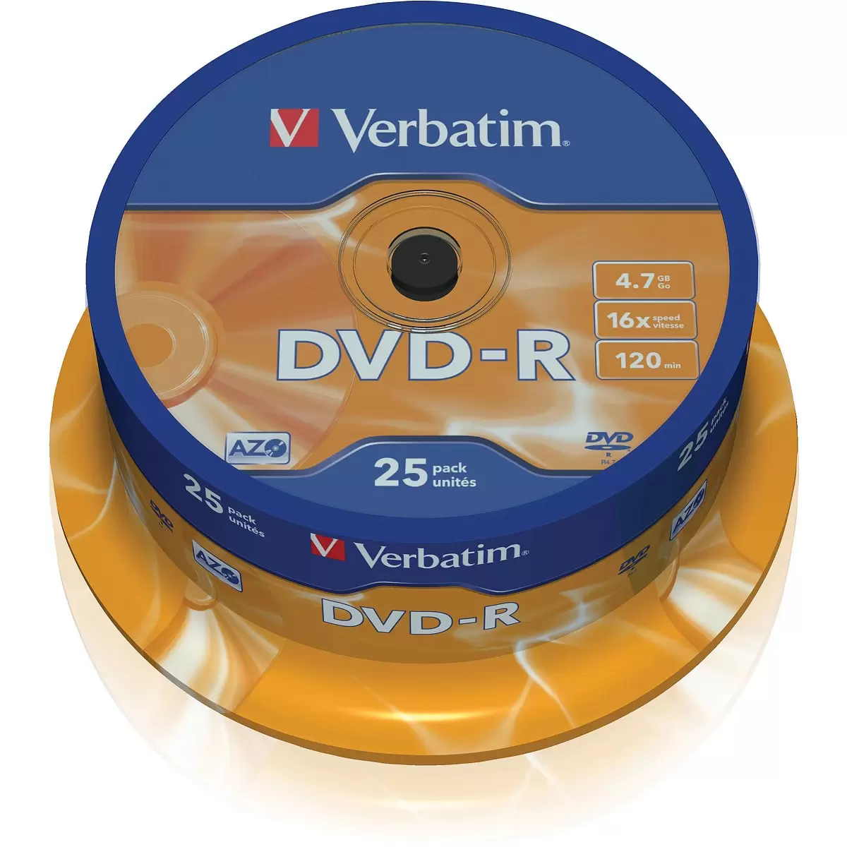 VERBATIM 25x DVD-R 4,7GB 16x SP