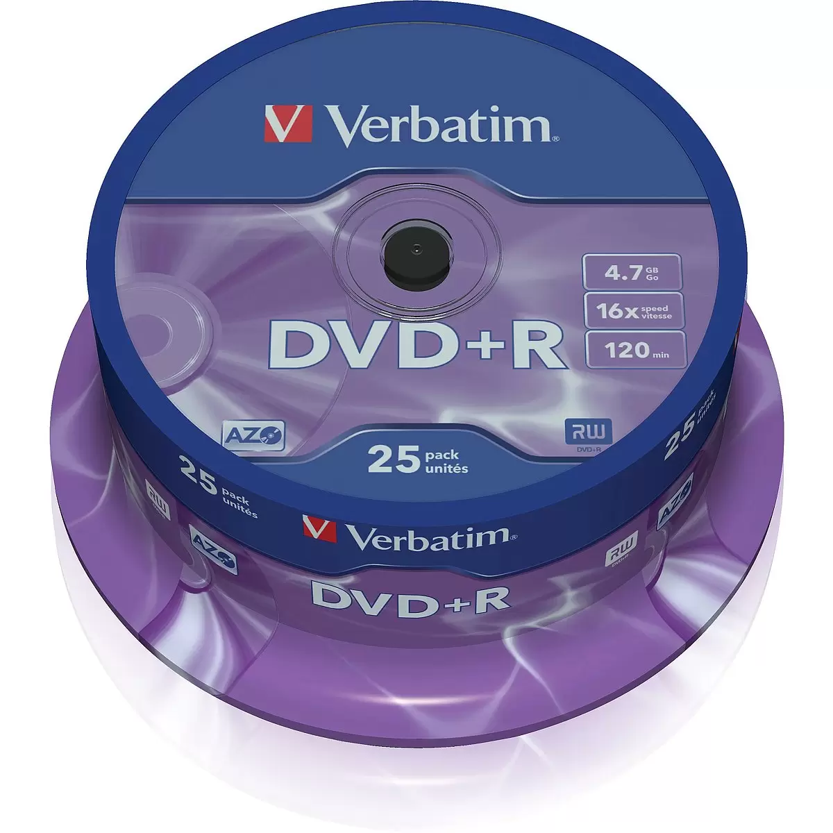 VERBATIM 50x DVD+R 4,7GB 120Min 16x SP