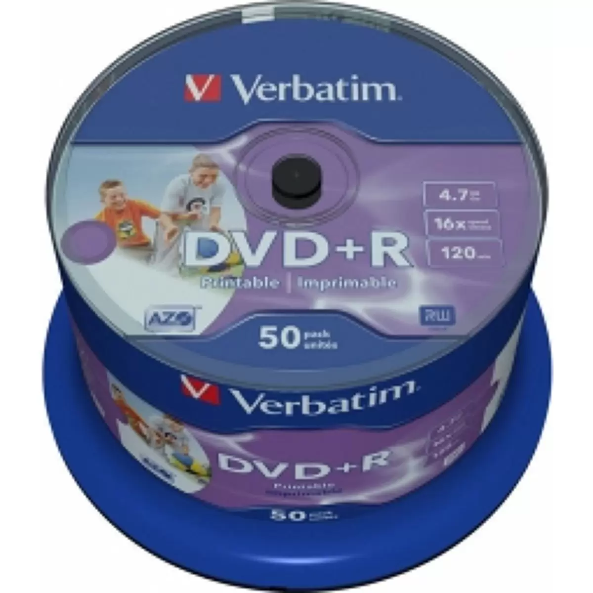 VERBATIM 50x DVD+R 4,7GB 16x SP