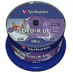 VERBATIM 50xDVD+R DL 8,5 GB 8x SP