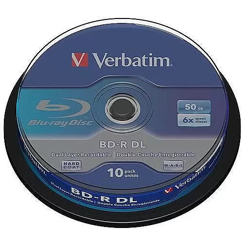 VERBATIM BD-R DUAL LAYER 50GB 6