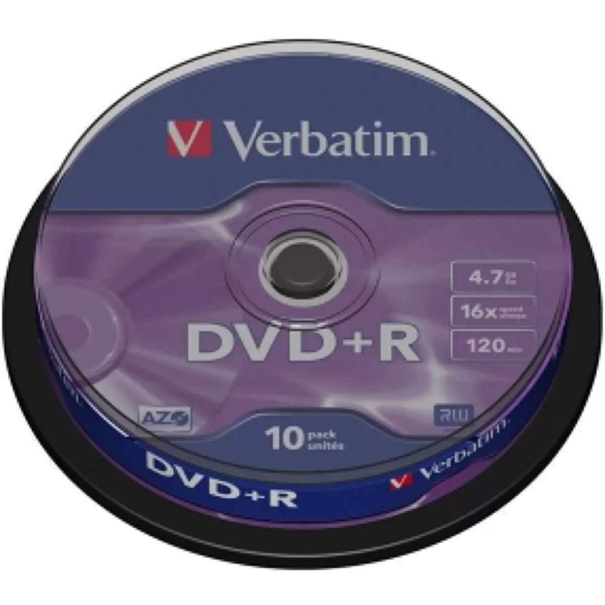 VERBATIM DVD+R DLP 4.7GB SPINDLE 16X