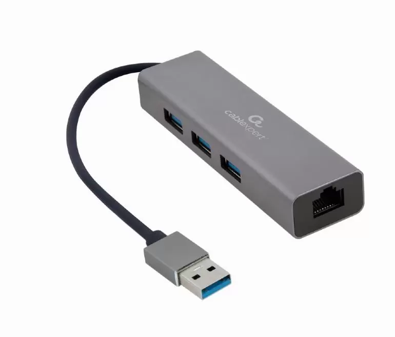I O ADAPTER USB3 TO LAN RJ45 3xUSB3 A-AMU3-LAN-01 GEMBIRD