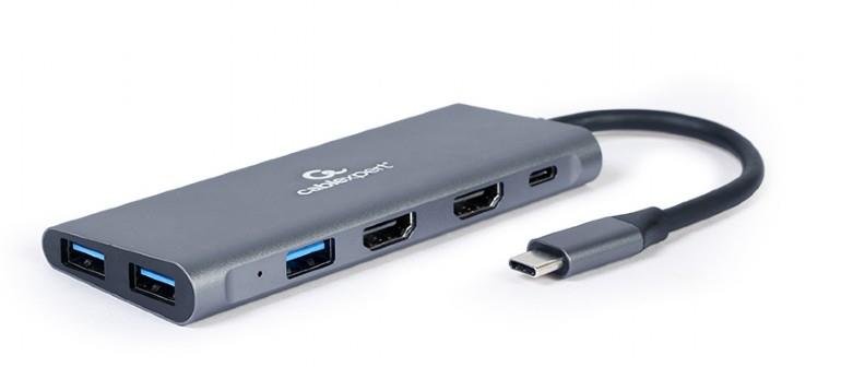 I O ADAPTER USB-C TO HDMI USB3 USB-C A-CM-COMBO3-01 GEMBIRD