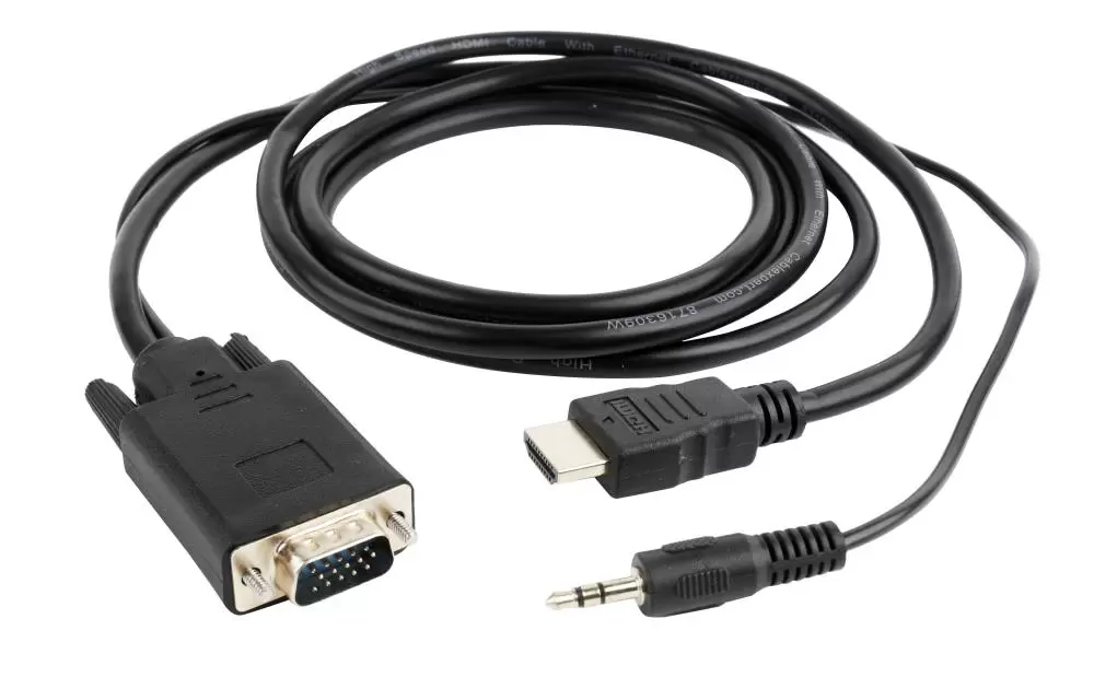 CABLE HDMI TO VGA  3 5MM 3M A-HDMI-VGA-03-10 GEMBIRD