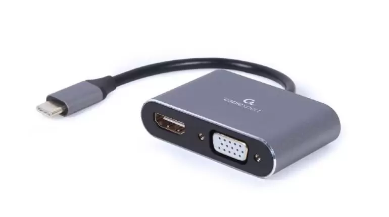 I O ADAPTER USB-C TO HDMI VGA A-USB3C-HDMIVGA-01 GEMBIRD
