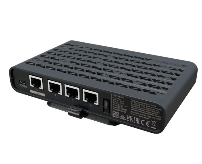 Wireless Router MIKROTIK Mikrotic hAP be lite  A42G-HBEP  Wi-Fi 7  802 11be  Ethernet LAN Yes 4xLAN ports USB port Yes A42G-HBEP
