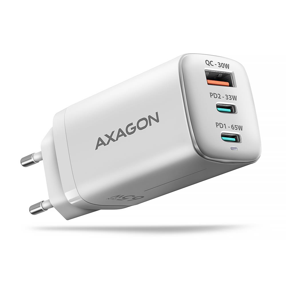 MOBILE CHARGER WALL USB 65W GAN 3PORT ACU-DPQ65W AXAGON