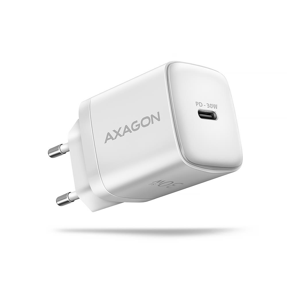 MOBILE CHARGER WALL USB-C 30W 1PORT WHITE ACU-PD30W AXAGON