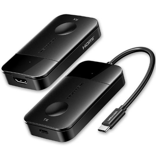 I O VIDEO TRANSMITTER RECEIVER HDMI USB-C ADOBB VENTION