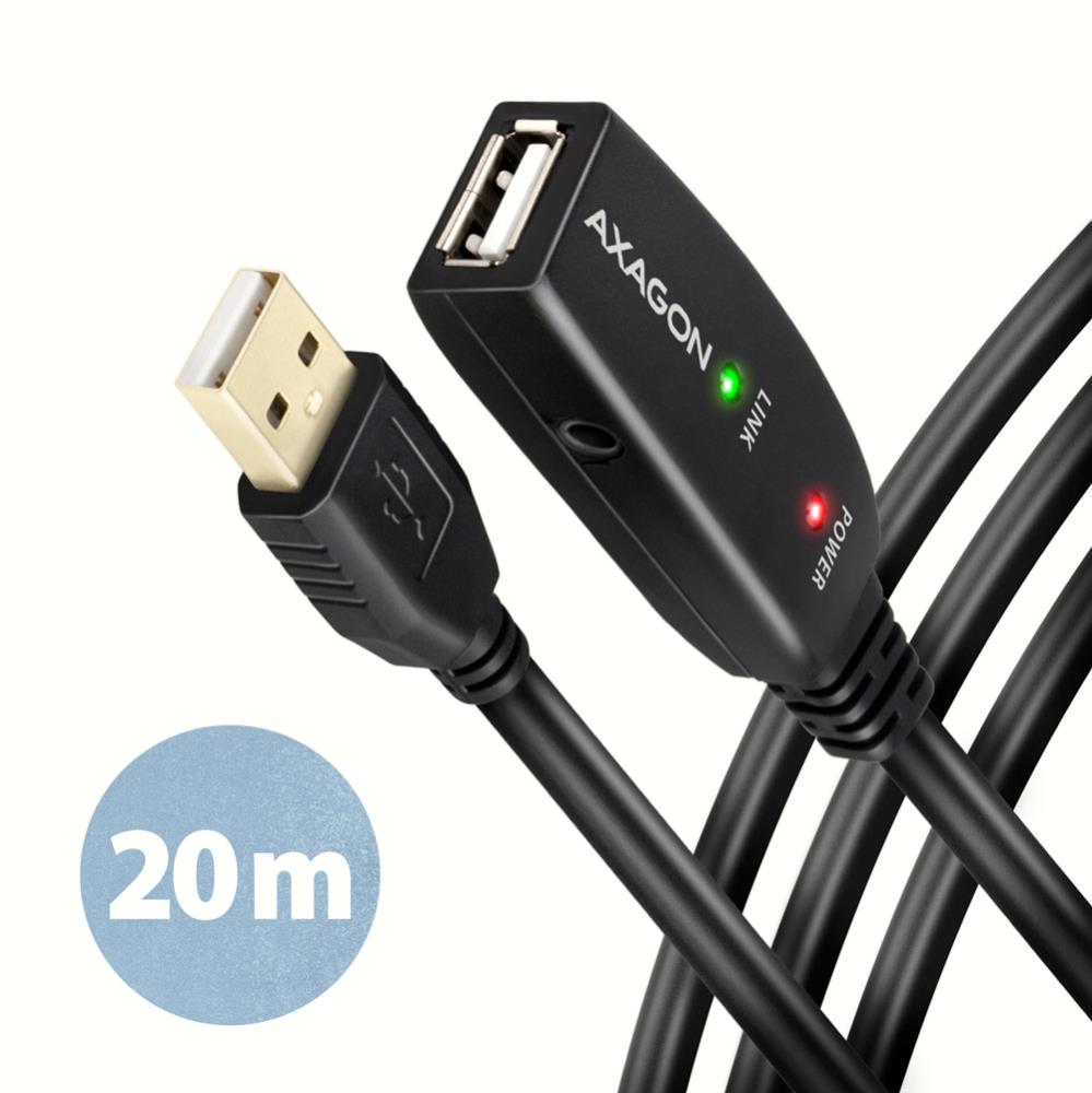 CABLE USB2 0 A-M A-F ACTIVE 20M ADR-220 AXAGON