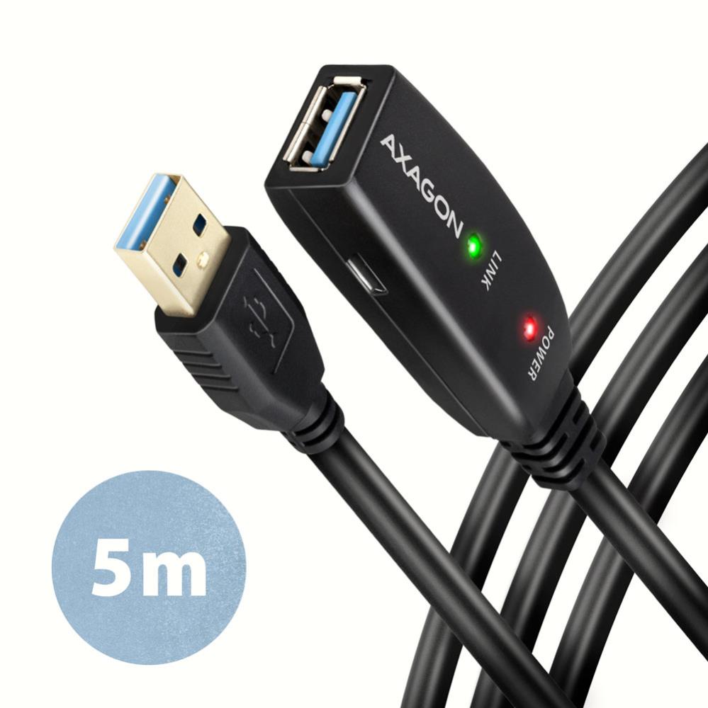 CABLE USB3 2 A-M A-F ACTIVE 5M ADR-305 AXAGON