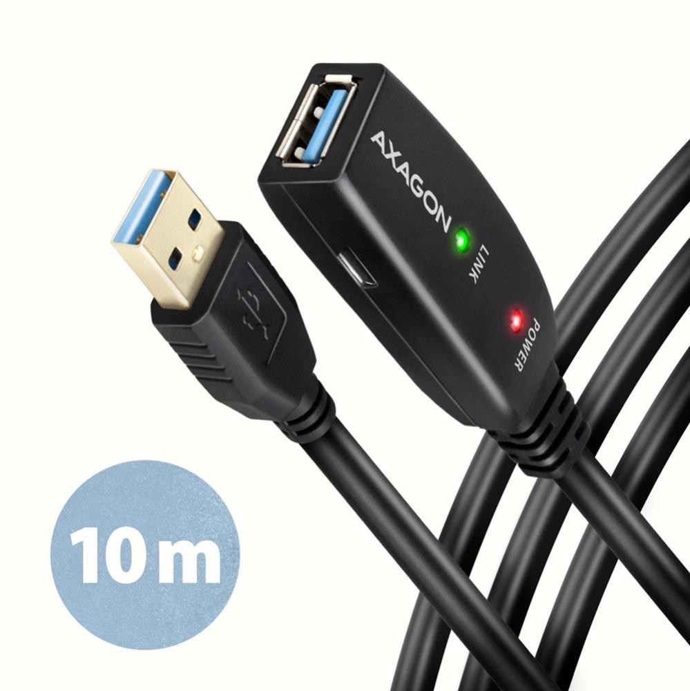 CABLE USB3 2 A-M A-F ACTIVE 10M ADR-310 AXAGON
