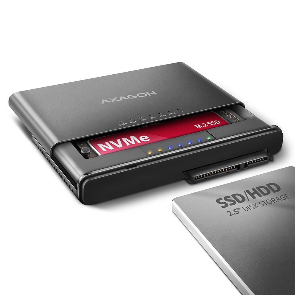 SSD ACC ADAPTER USB-C M 2 SATA 10GBPS 0 1M ADSA-CC AXAGON
