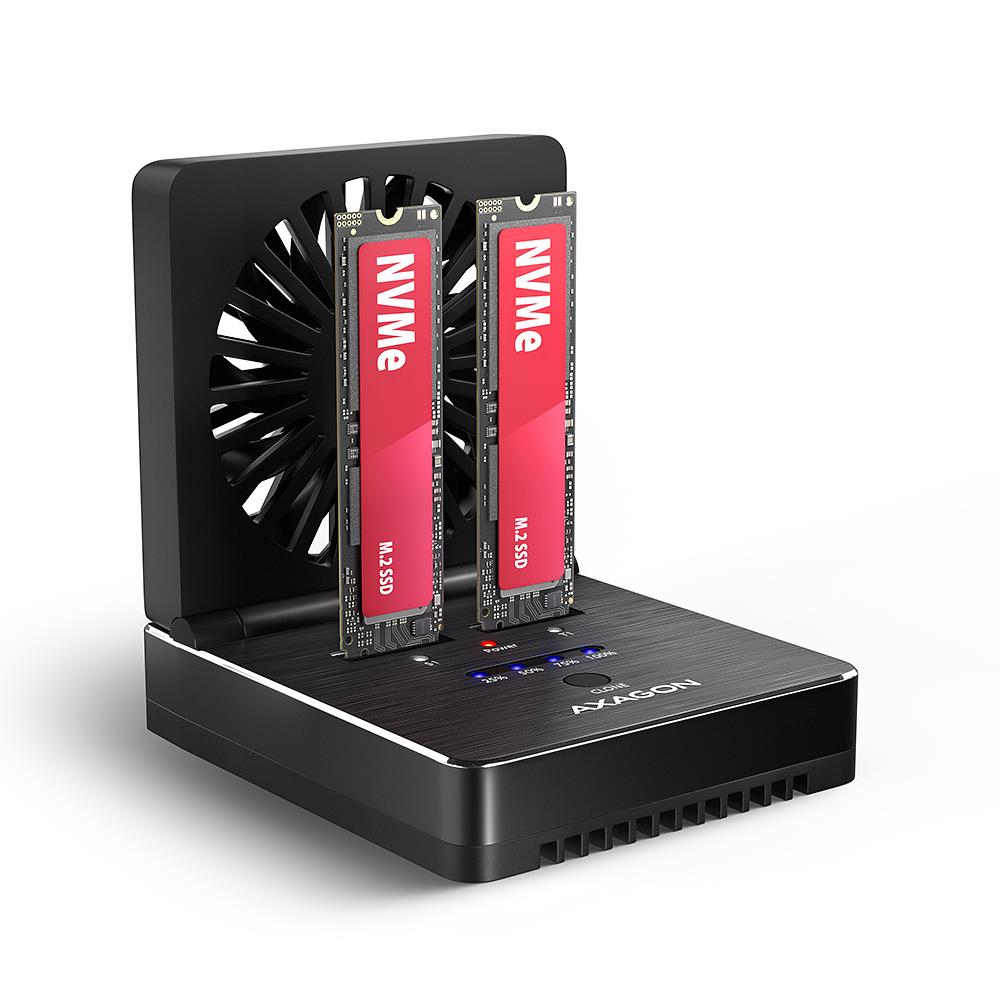 SSD ACC DOCK STATION USB-C 2XM 2 NVME ADSA-M2C22 AXAGON