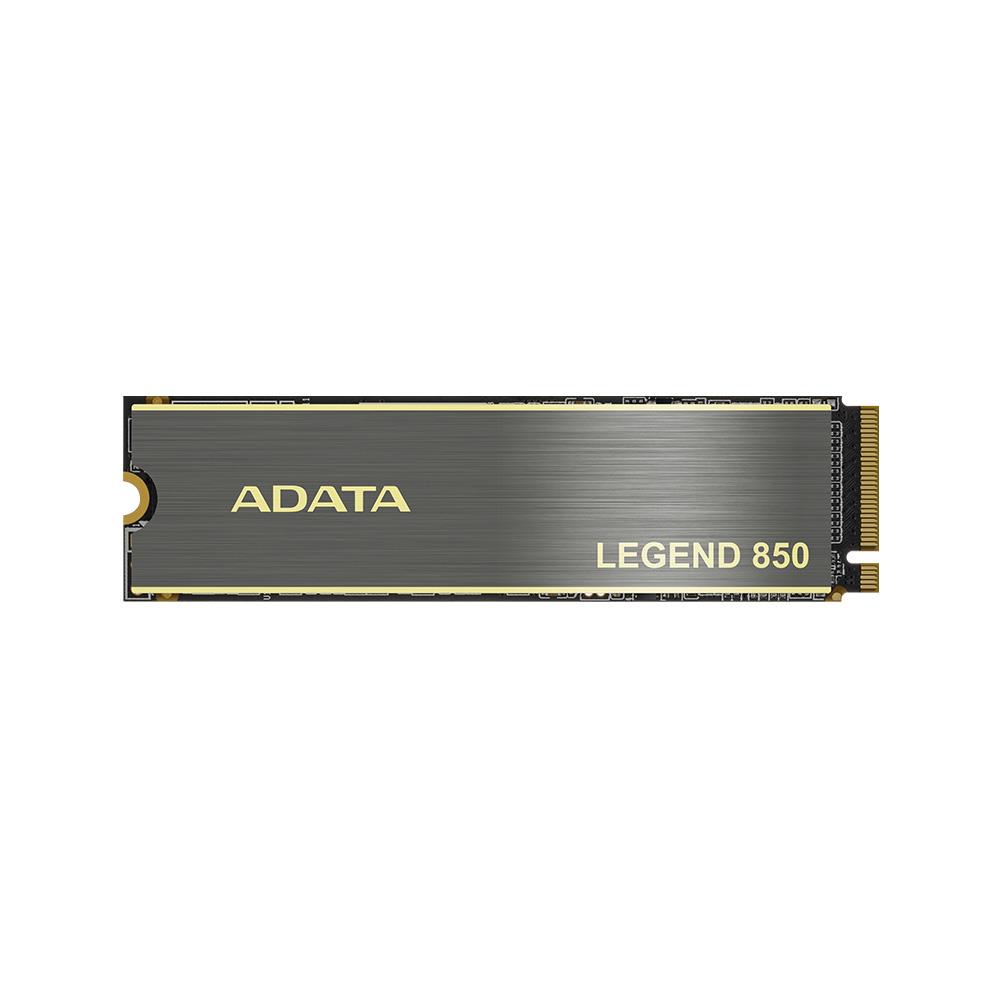 SSD ADATA LEGEND 850 512GB M.2 PCIE 3D NAND Write speed 2700 MBytes sec Read speed 5000 MBytes sec TBW 500 TB MTBF 2000000 hours ALEG-850-512GCS