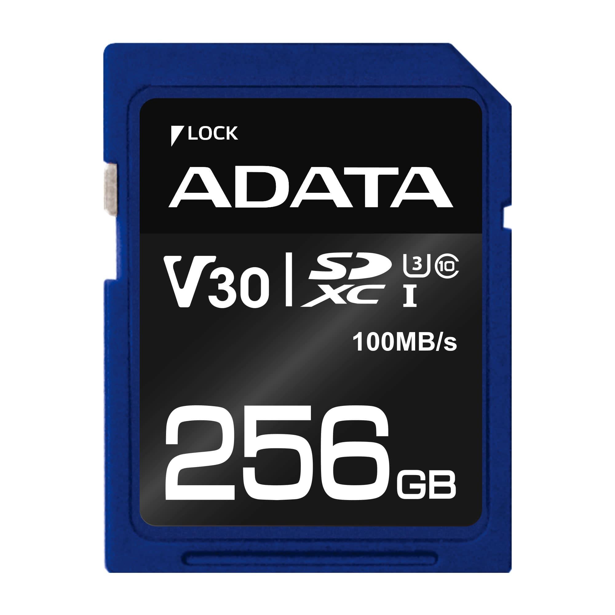 MEMORY SDXC 256GB V30 ASDX256GUI3V30S-R ADATA