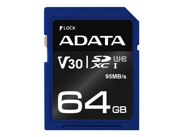 MEMORY SDXC 64GB V30 ASDX64GUI3V30S-R ADATA