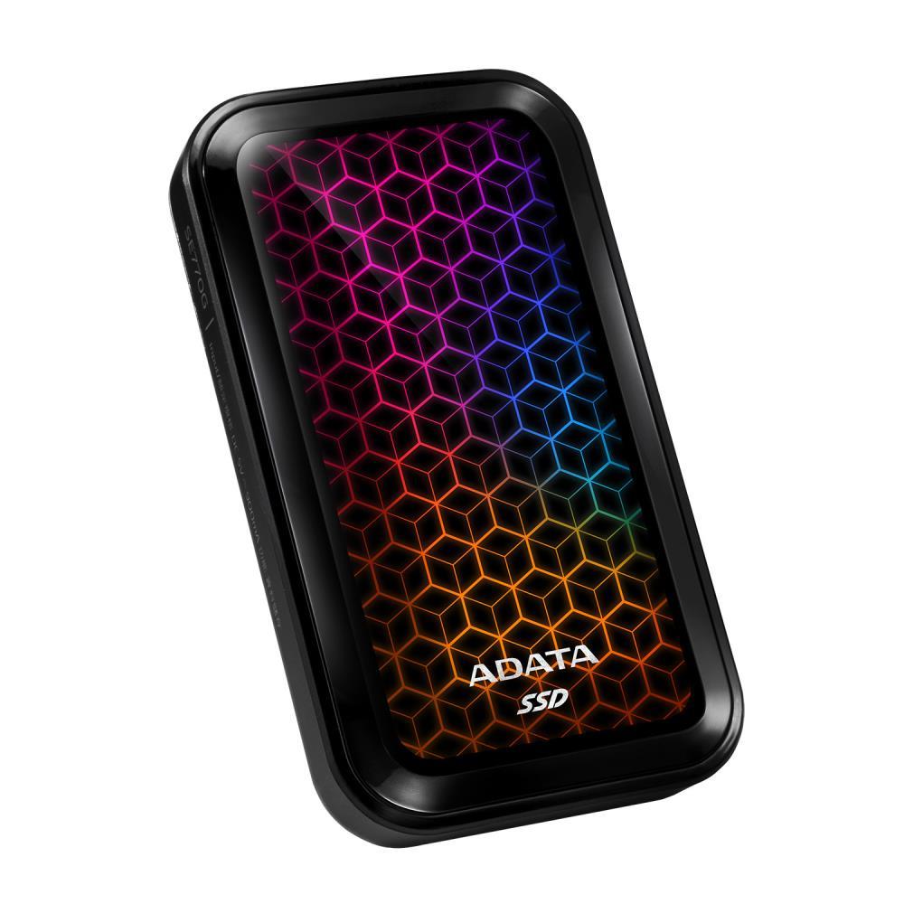 External SSD ADATA SE770G 1TB USB 3 2 Write speed 800 MBytes sec Read speed 1000 MBytes sec ASE770G-1TU32G2-CBK