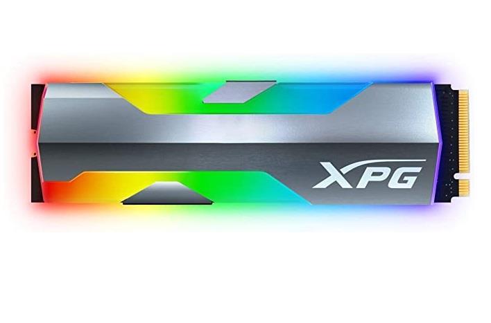 SSD ADATA XPG SPECTRIX S20G 1TB M.2 PCIE 3D NAND Write speed 1800 MBytes sec Read speed 2500 MBytes sec TBW 600 TB MTBF 2000000 hours ASPECTRIXS20G-1T-C