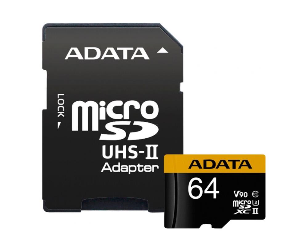 MEMORY MICRO SDXC 64GB W AD. AUSDX64GUII3CL10-CA1 ADATA