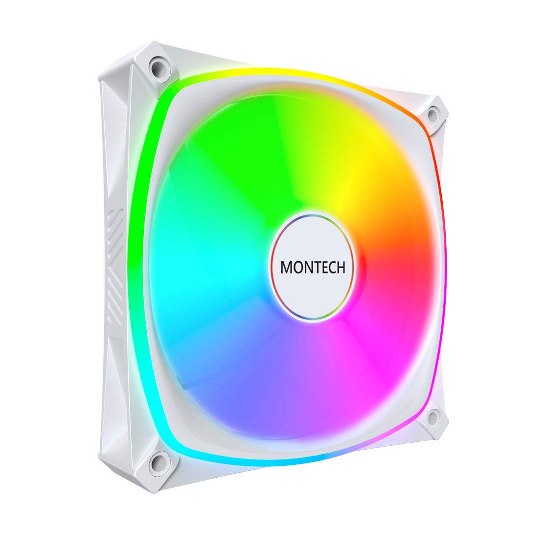 CASE FAN 120MM AX120 PRO WHITE 3 IN 1 MONTECH