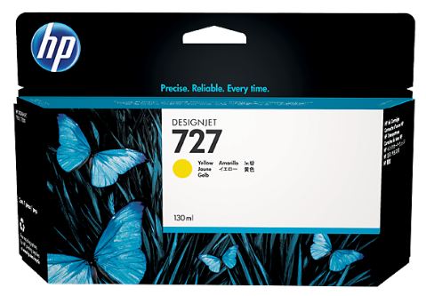 HP 727 Ink Yellow 130ml T920 T1500