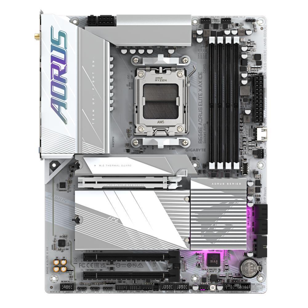 Mainboard GIGABYTE AMD B650 SAM5 ATX Memory DDR5 2xPCI-Express 3 0 16x 1xPCI-Express 5 0 16x 3xM 2 1xHDMI 1xDisplayPort 2xUSB 2 0 5xUSB 3 2 type B 2xUSB 3 2 1xUSB-C 1xRJ45 3xAudio port B650EAELITEXICE1 1