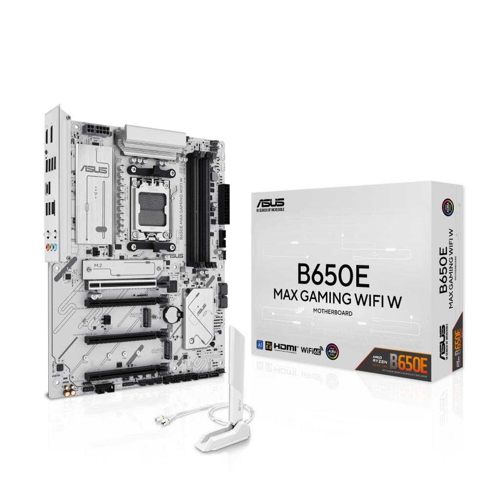 Mainboard ASUS AMD B650 SAM5 ATX Memory DDR5 Memory slots 4 2xPCI-Express 3 0 16x 1xPCI-Express 4 0 16x 1xPCI-Express 5 0 16x 3xM 2 1xHDMI 1xDisplayPort 2xUSB 2 0 5xUSB 3 2 1xUSB-C 1xRJ45 3xAudio port B650EMAXGAMINGWIFIW