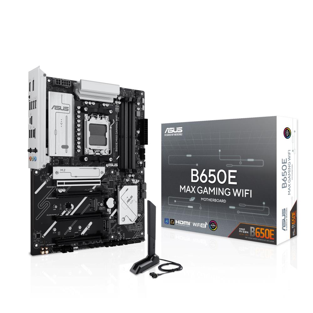 Mainboard ASUS AMD B650 SAM5 ATX Memory DDR5 Memory slots 4 2xPCI-Express 3 0 16x 1xPCI-Express 4 0 16x 1xPCI-Express 5 0 16x 3xM 2 1xHDMI 1xDisplayPort 2xUSB 2 0 5xUSB 3 2 1xUSB-C 1xRJ45 3xAudio port B650EMAXGAMINGWIFI