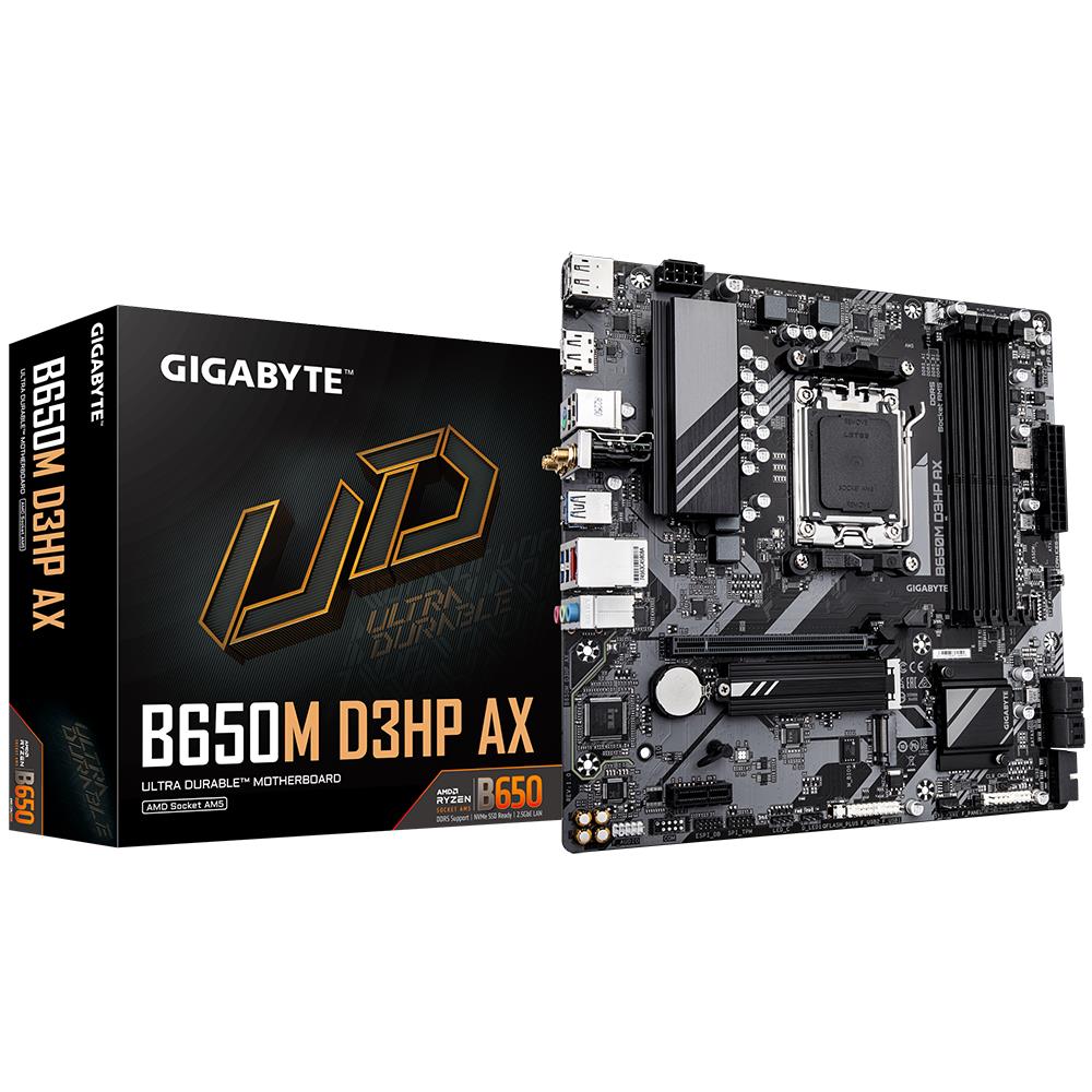 Mainboard GIGABYTE AMD B650 SAM5 Micro-ATX Memory DDR5 Memory slots 4 B650MD3HPAX1 2