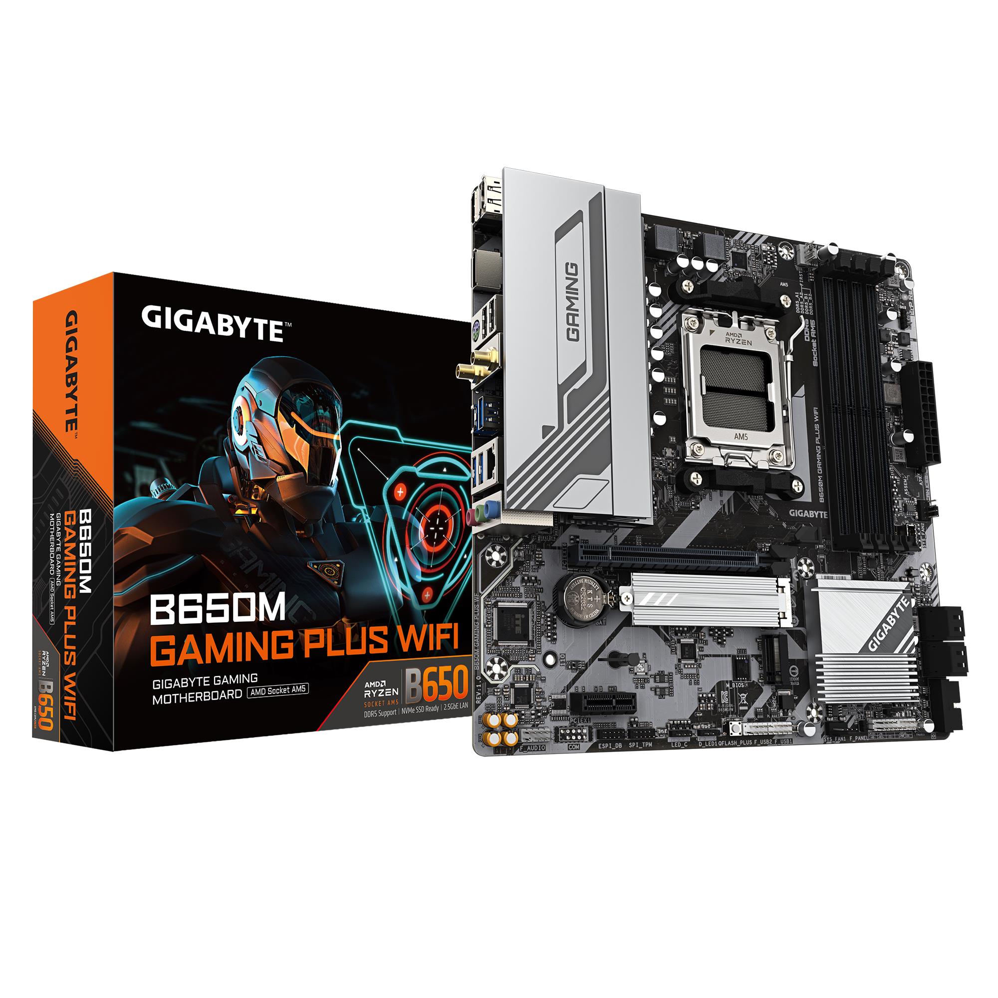 Mainboard GIGABYTE AMD B650 SAM5 Micro-ATX Memory DDR5 Memory slots 4 B650MGAMINGPLUSWF1 2