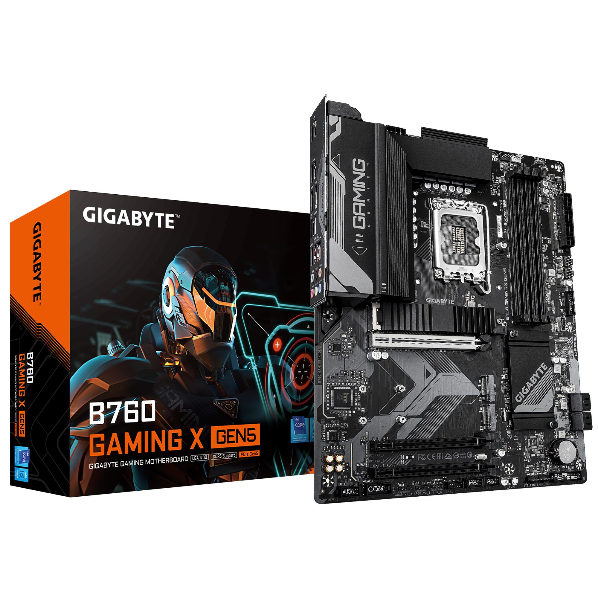 Mainboard GIGABYTE Intel B760 Express LGA1700 ATX Memory DDR5 Memory slots 4 B760GAMINGXGEN5