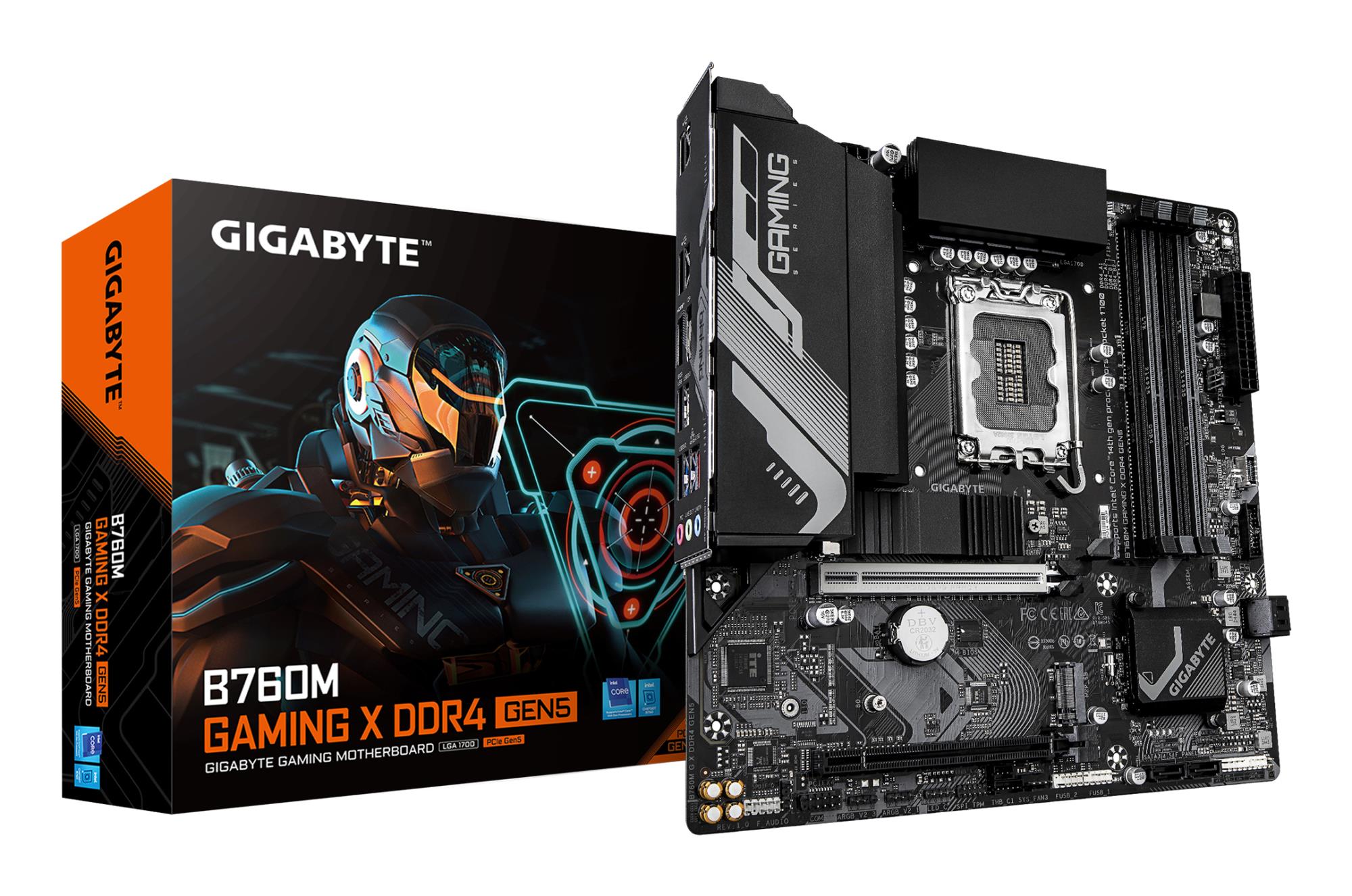Mainboard GIGABYTE GIGABYTE B760M GAMING X DDR4 GEN5 Intel B760 LGA 1700 micro ATX RAM DDR4-SDRAM 4xSlots 2xNumber of M 2  M  slots B760MGXDDR4GEN5