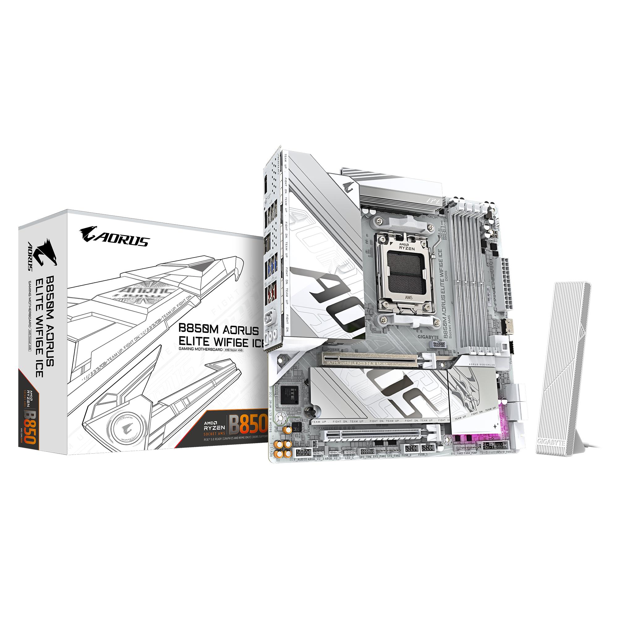 Mainboard GIGABYTE AMD B850 SAM5 Micro-ATX Memory DDR5 Memory slots 4 B850MAELTWF6EICE1 1