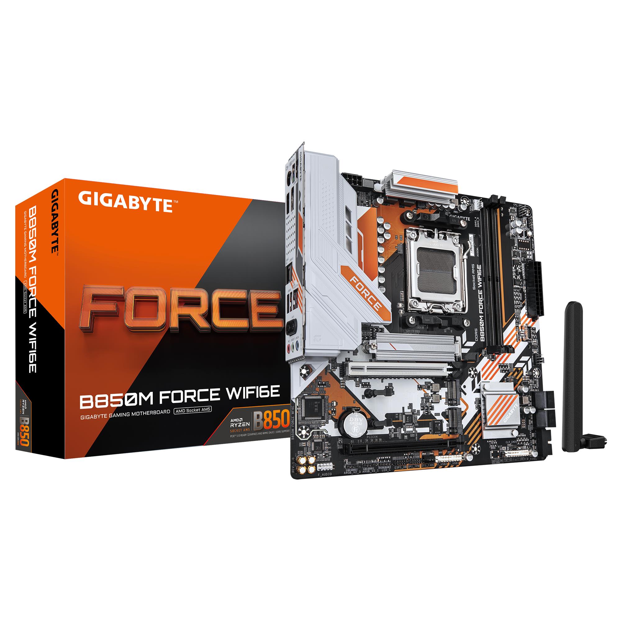 Mainboard GIGABYTE AMD B850 SAM5 Micro-ATX Memory DDR5 Memory slots 2 B850MFORCEWF6E