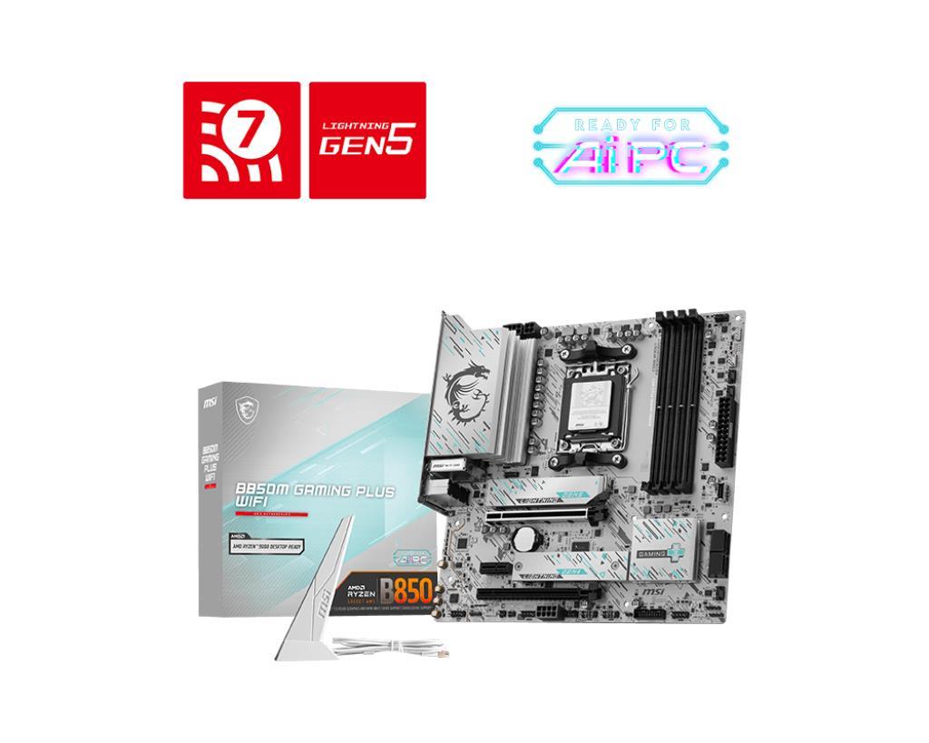 MSI B850M GAMING PLUS WIFI AM5 mATX MB