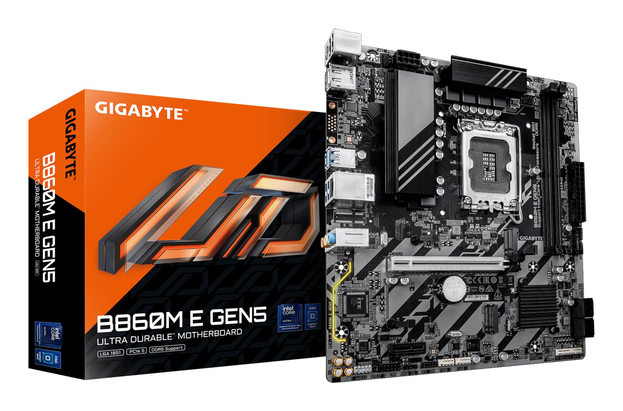 Mainboard GIGABYTE Intel B860 LGA 1851  Socket V1  micro ATX RAM DDR5-SDRAM 2xSlots 2xNumber of M 2  M  slots B860MEGEN5