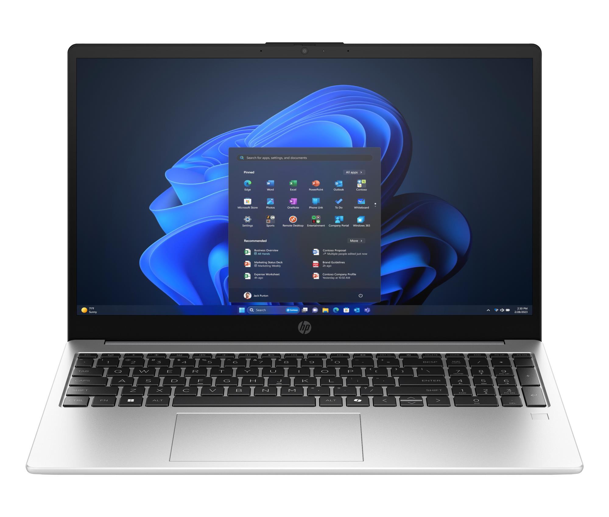 Notebook HP HP 255R G10 CPU AMD RyzenT 5 7535U 2 9 GHz 15 6    1920 x 1080 pixels RAM 8 GB DDR5-SDRAM SSD 512 GB Discrete graphics Not available On-board graphics Yes Numeric keypad Yes Keyboard language English OS installed Windows 11 Home Colour Silver Weight 1 66 kg 4800 MHz B9YQ0ET