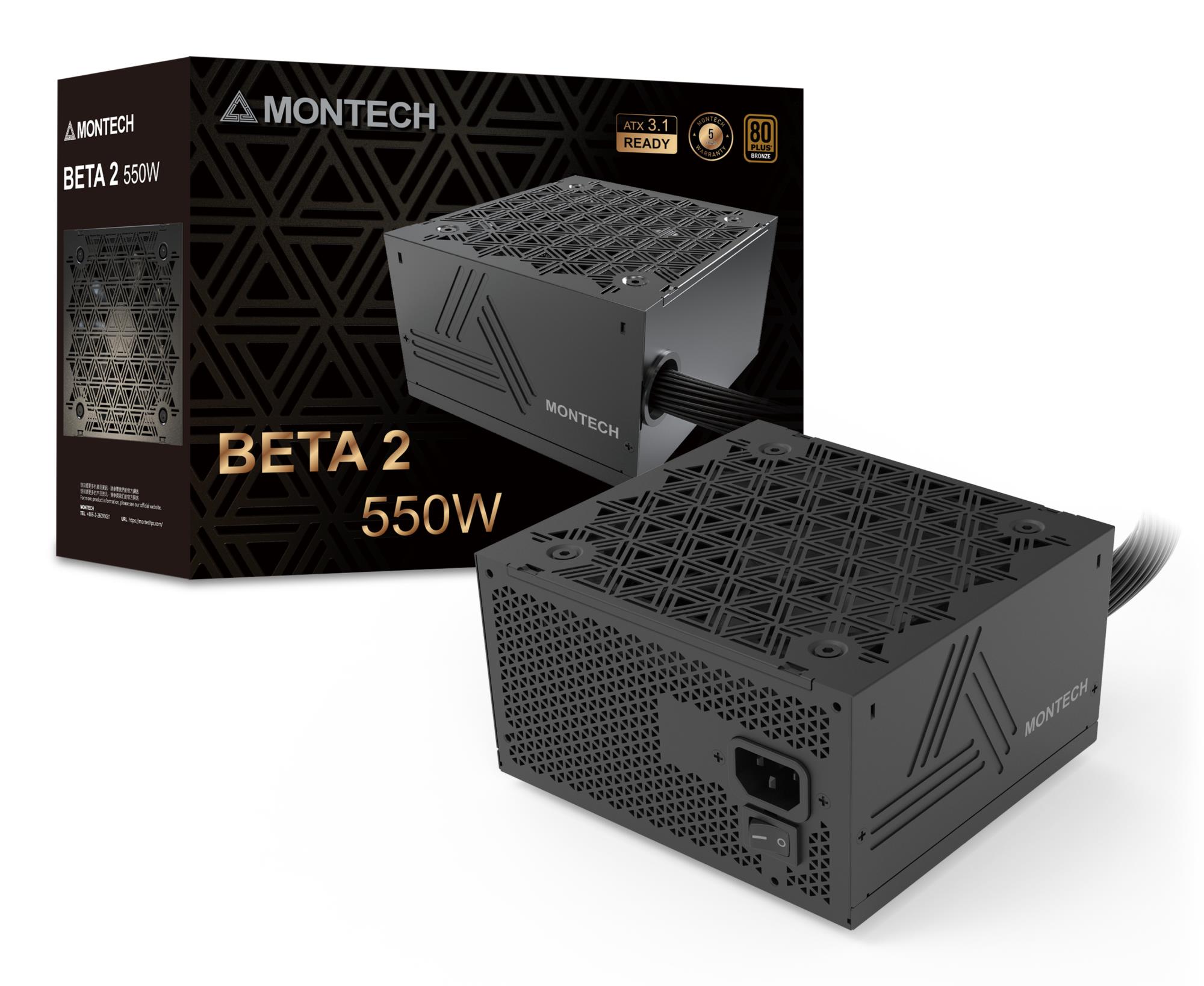 Power Supply MONTECH BETA 2 ATX PC 100 - 240 V 550 W BETA2550W