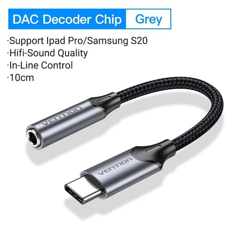 ADAPTER USB-C TO AUDIO 3 5MM 0 1M BGMHA VENTION