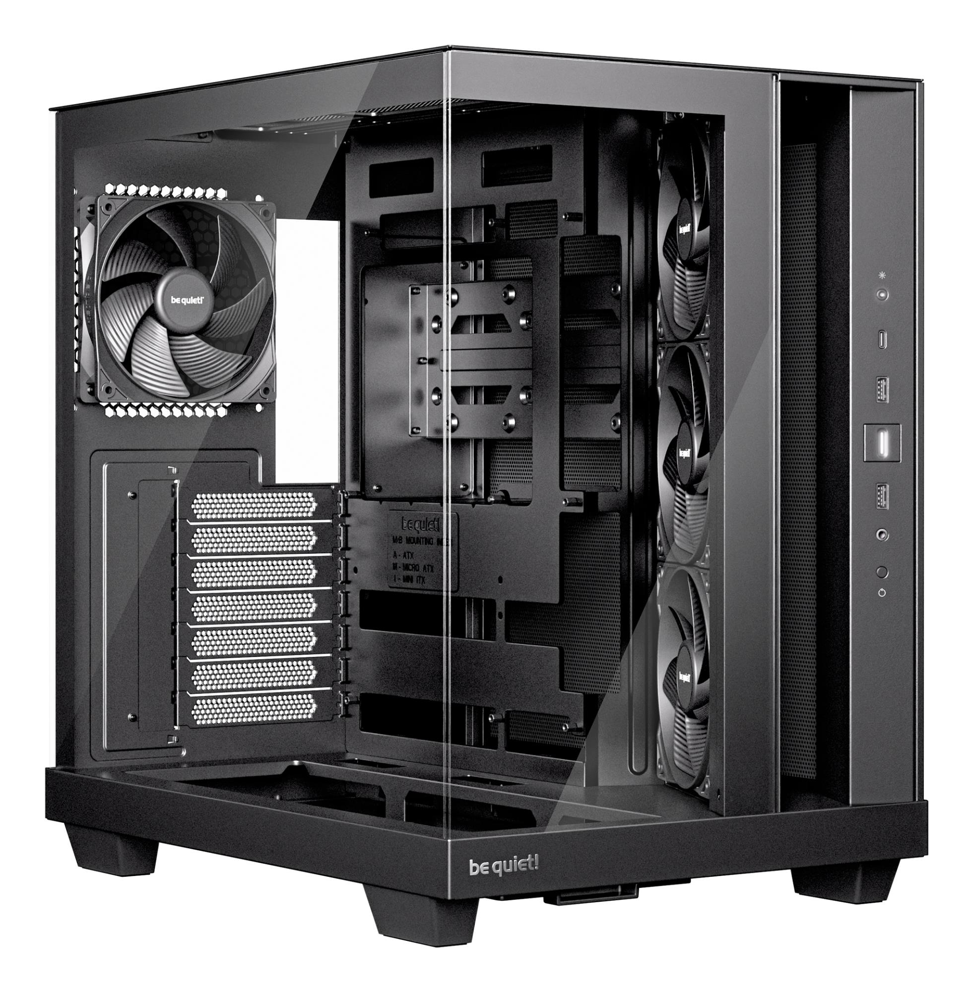 Case BE QUIET ATX micro ATX Mini-ITX Black Midi Tower PC BGW83