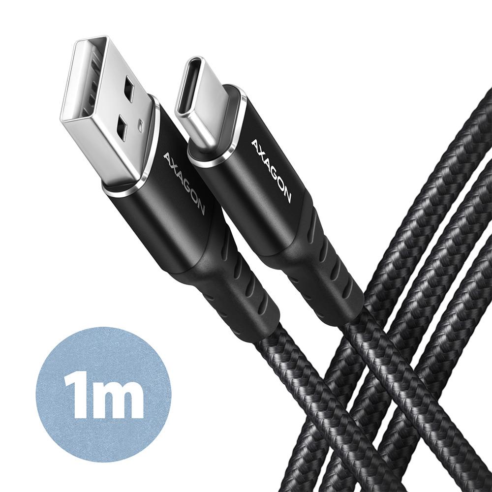 CABLE USB-C TO USB2 0 1M BLACK BUCM-AM10AB AXAGON