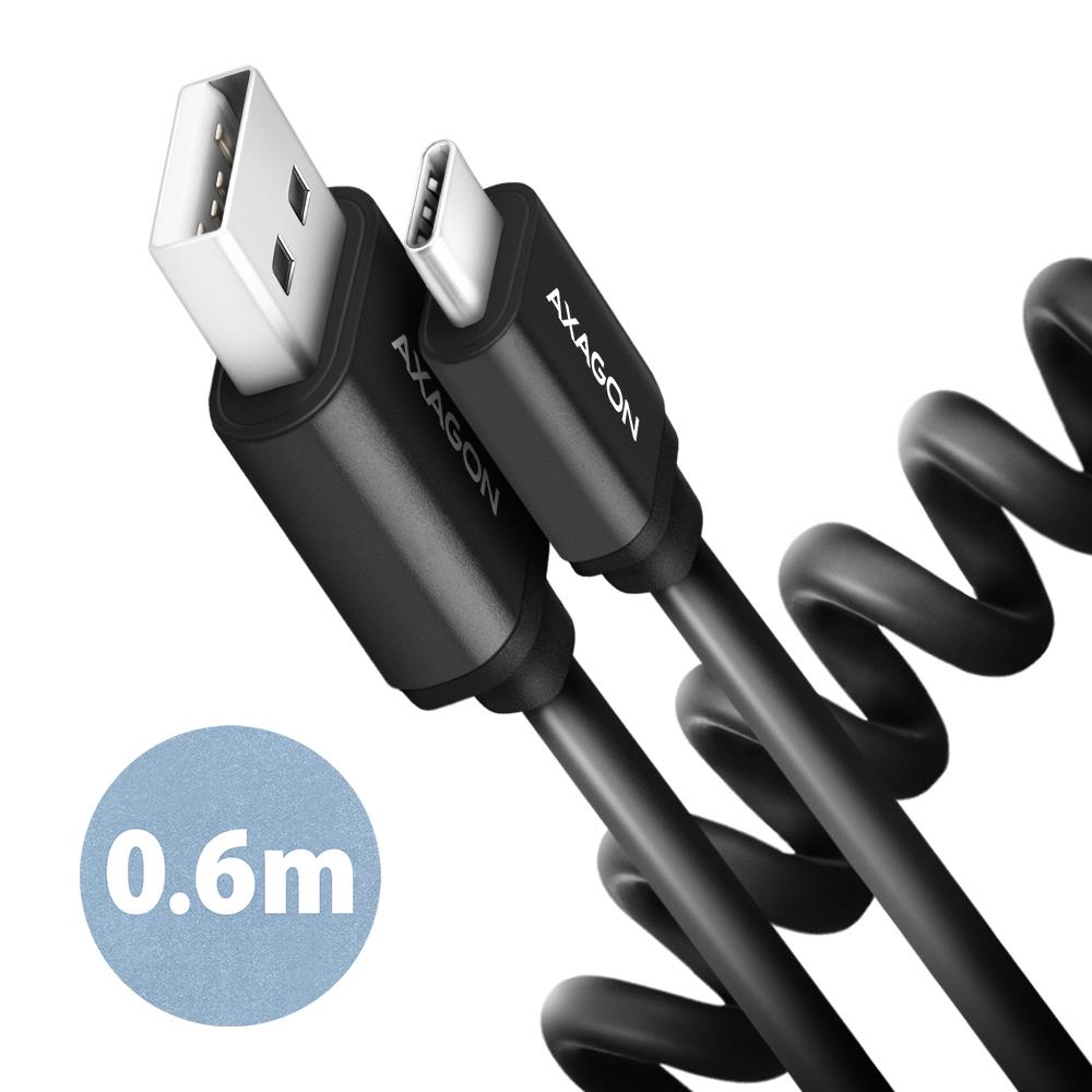 CABLE USB-C TO USB2 0 0 6M TWISTER BLK BUCM-AM10TB AXAGON