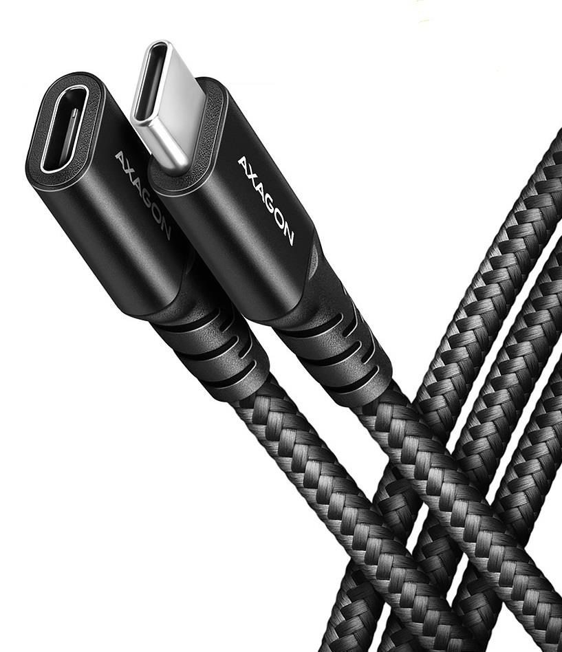 CABLE USB-C EXTENSION 0 5M BLACK BUCM32-CF05AB AXAGON