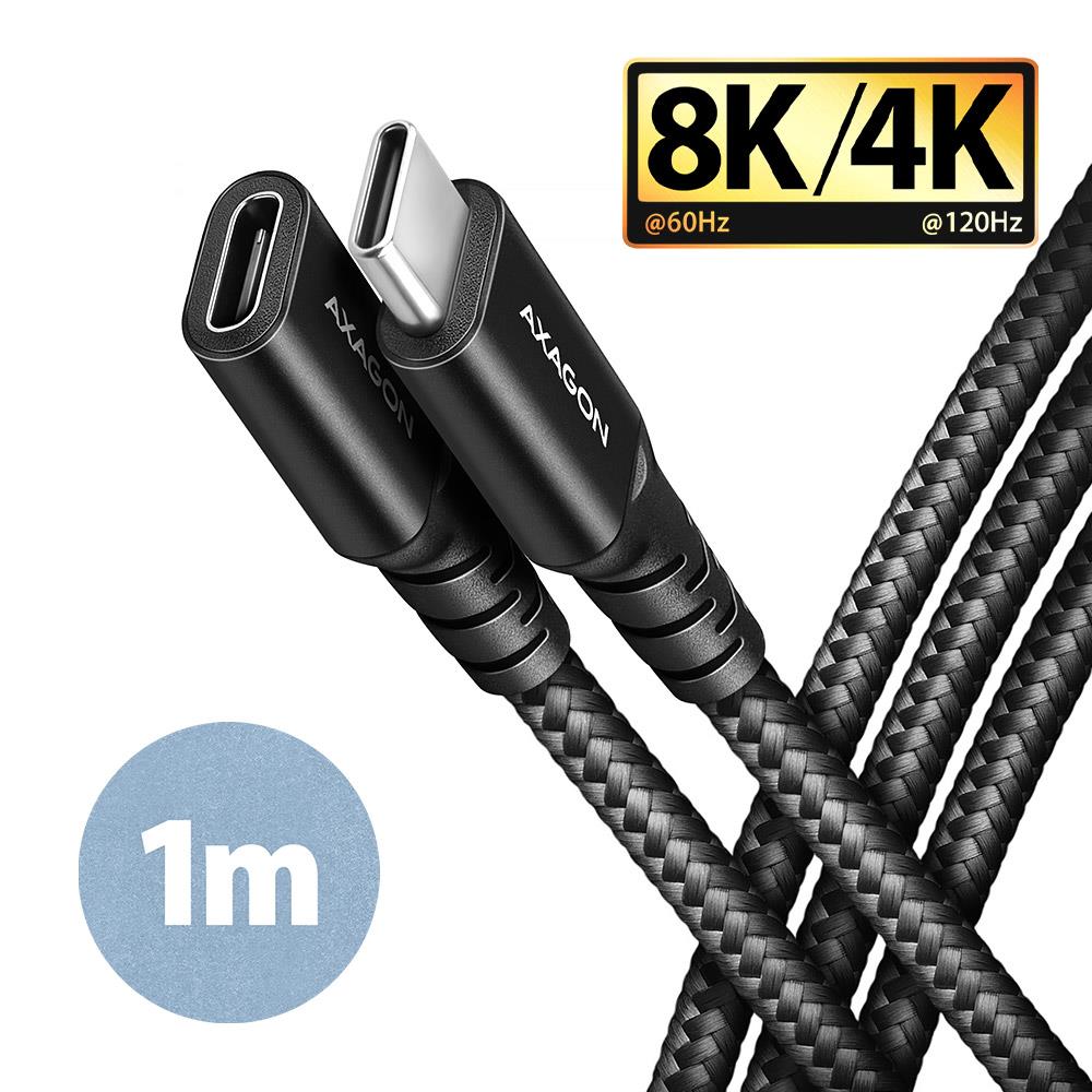 CABLE USB-C EXTENSION 1M BLACK BUCM32-CF10AB AXAGON