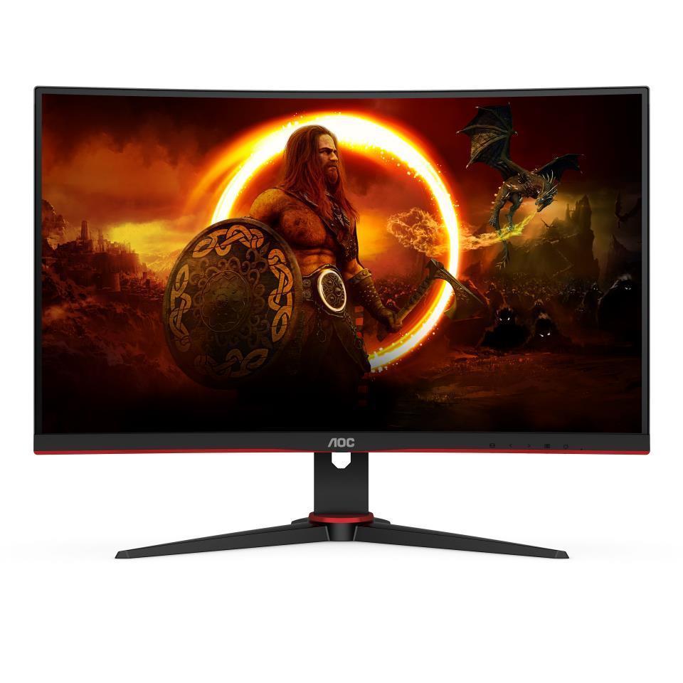 LCD Monitor AOC C27G2Z3 BK 27   Gaming Curved Panel VA 1920x1080 16 9 240Hz Matte 1 ms Tilt C27G2Z3 BK