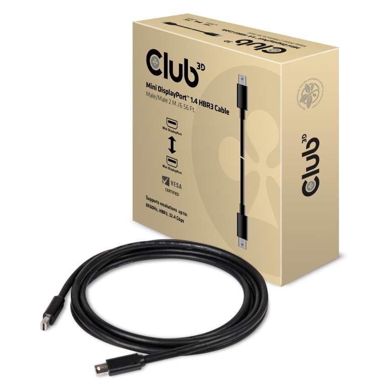 CABLE MINI DP TO MINI DP 2M M M CAC-1164 CLUB3D
