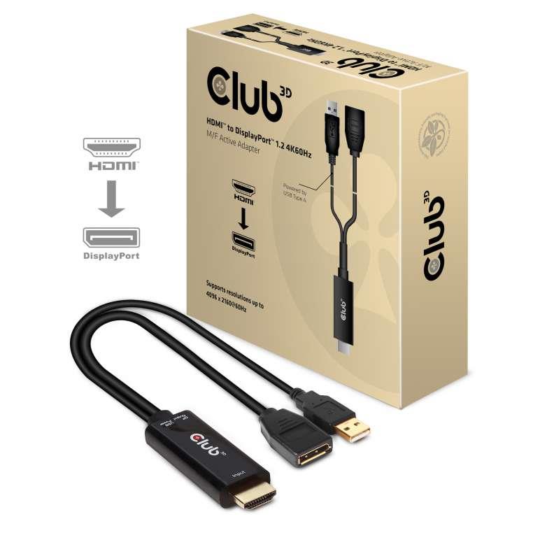 CLUB 3D HDMI to DisplayPort 4K60Hz M F