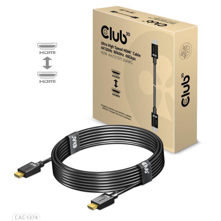 CABLE HDMI TO HDMI 4M M M CAC-1374 CLUB3D